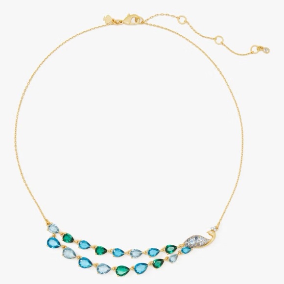 kate spade Jewelry - Kate Spade Perfect Plume Peacock Necklace